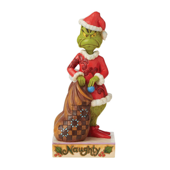 JIM SHORE Grinch Two-Sided Naughty/Nice