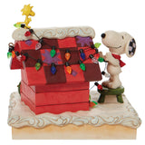 JIM SHORE Snoopy with WS Decorating Dog