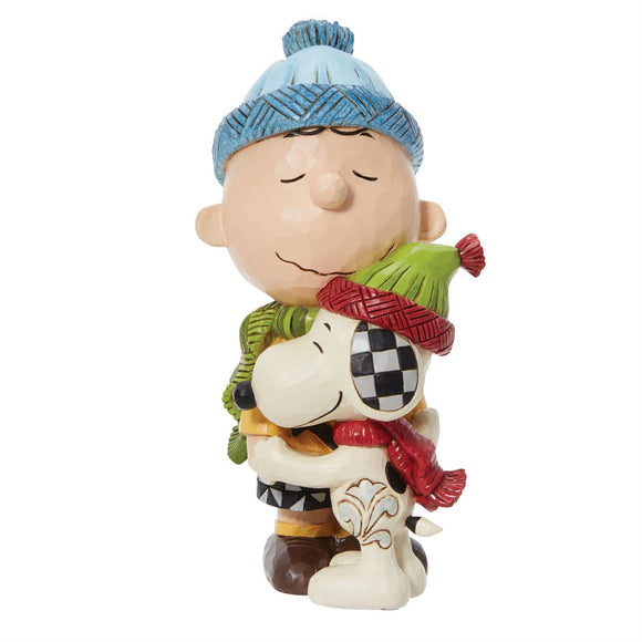 JIM SHORE PEANUTS Snoopy & Charlie Brown Hugging