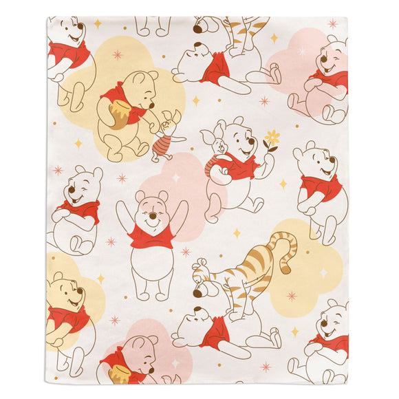 Hallmark Disney Winnie the Pooh Throw Blanket, 50x60