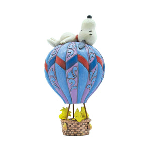 Peanuts by Jim Shore Snoopy laying on Hot Air Balloon