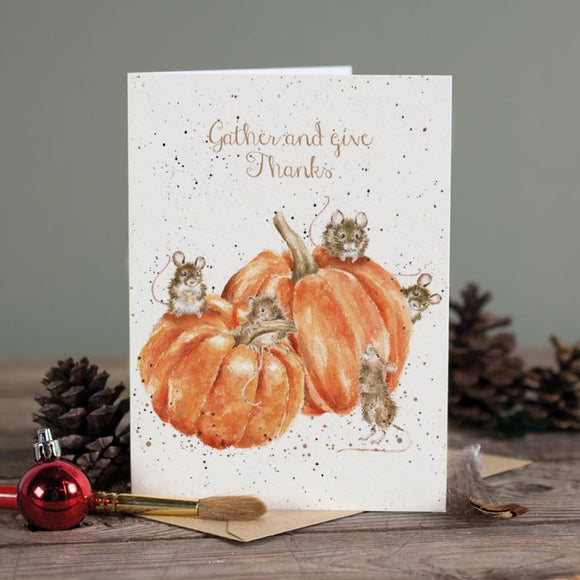 WRENDALE MICE THANKS CARD