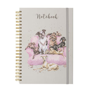 LARGE SPIRAL BOUND JOURNAL -DOG *** MOVIE NIGHT