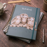 LARGE SPIRAL BOUND JOURNAL - OWLS