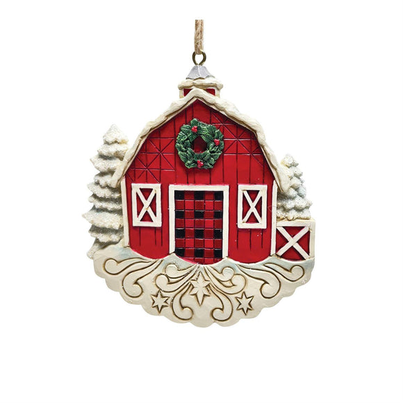 Red Barn Ornament Jim Shore