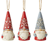 Jim Shore Nordic Mini Gnomes 3 Pc Ornament Set