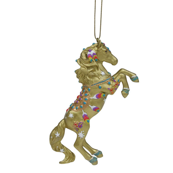 Golden Jewel Pony Ornament Trail of Painted Ponies