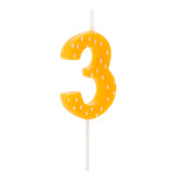 Hallmark Number Birthday Candle on Stick, 3