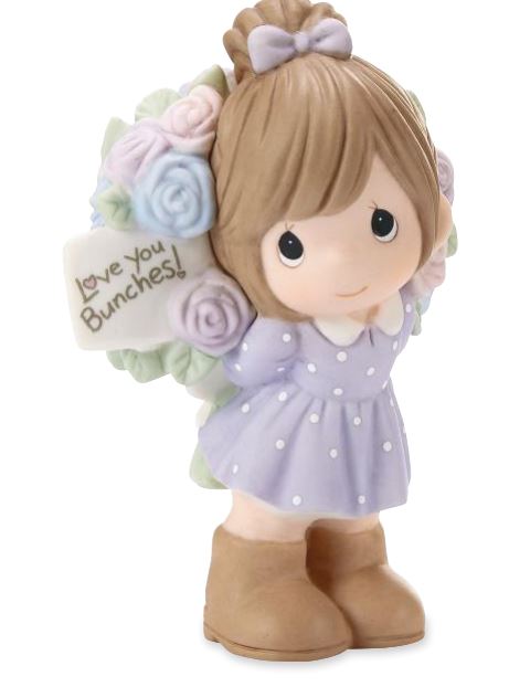 PRECIOUS MOMENTS Love You Bunches Girl Figurine