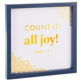 Hallmark Candace Cameron Bure Count It All Joy Wood Quote Sign