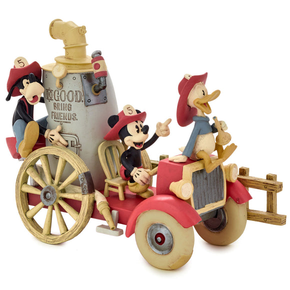 Hallmark Disney Mickey Mouse & Friends Do Good Bring Friends Fire Engine Limited Edition 2022 Figurine, 5.5