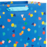 Hallmark 13" Confetti on Blue Large Gift Bag
