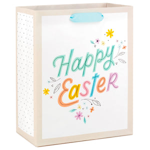 Hallmark 9.6" White Happy Easter Medium Gift Bag