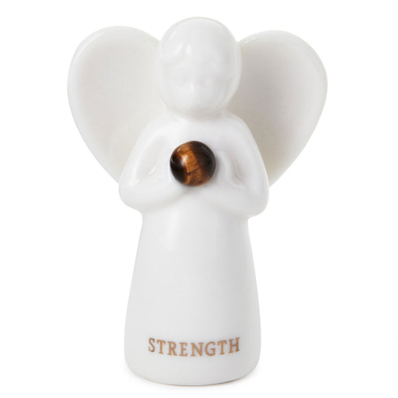 Hallmark Tiger Eye Angel of Strength Mini Angel Figurine, 2