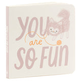 Hallmark MopTops Furry Cat Stuffed Animal With You Are So Fun Board Book