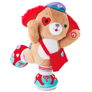 Hallmark Special Delivery Roller-Skating Pup Singing Stuffed Animal with Motion, 8"