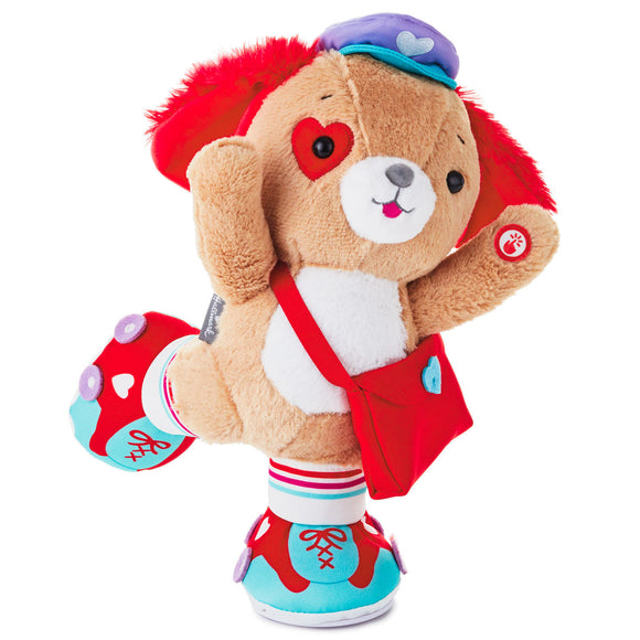 Hallmark Special Delivery Roller-Skating Pup Singing Stuffed Animal with Motion, 8