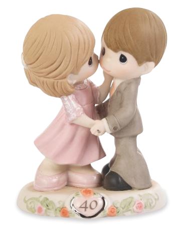 PRECIOUS MOMENTS Sweeter As The Years Go By 40th Anniversary Figurine