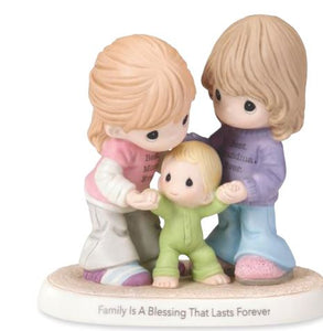 PRECIOUS MOMENTS Family Is A Blessing That Lasts Forever Figurine