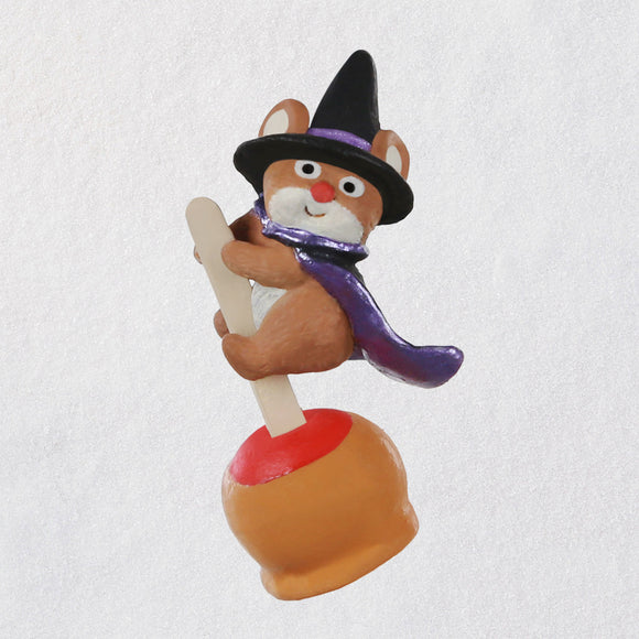 Hallmark Mini Caramel Apple Cutie Mouse Halloween Ornament, 1.5