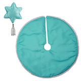 Hallmark Miniature Whimsical Snowflakes Tree Topper and Christmas Tree Skirt Set