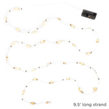 Hallmark Miniature Decorative Pearls Christmas String Lights, 9.5'