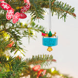 Hallmark Mini Santa’s Little Spin Ornament, 1.45"