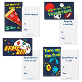 Hallmark Games and Sports Kids Classroom Valentines Set With Cards, Stickers and Mailbox