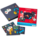 Hallmark Games and Sports Kids Classroom Valentines Set With Cards, Stickers and Mailbox