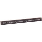Hallmark Let There Be Generosity Quote Sign, 23.5x2